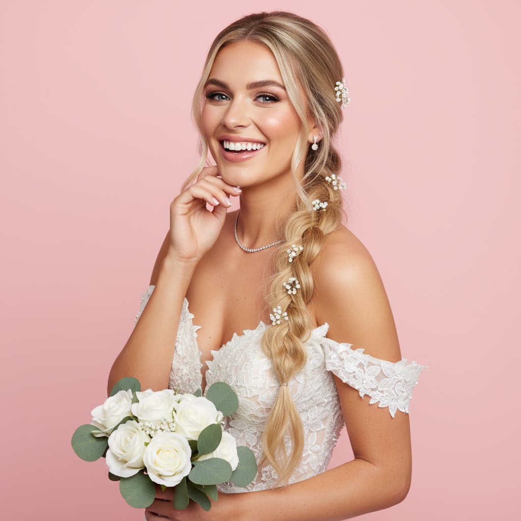 Waterfall Braid Wedding Ideas